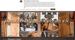 Desktop Screenshot of historischer-verein-karlstadt.de