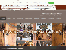 Tablet Screenshot of historischer-verein-karlstadt.de